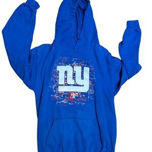 NFL New York Giants Hoodie Small Blue Team Apparel Cozy Y2K Streetwear